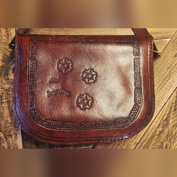 M.R. Canoa Industria Vintage Luiggi Aregentina Crossbody Bag Rare - Picture 9 of 11